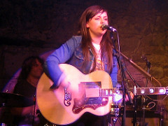 Amy Macdonald on stage at T On The Fringe After Party at The Caves, Edinburgh
