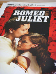 Scottish Ballet's Romeo and Juliet ballet, cover of programme