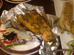 Coriander Lime Trout at Mother India's Cafe, Edinburgh