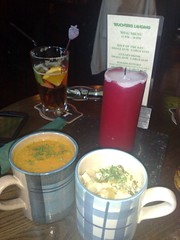Soup and cullen skink from Teuchters Landing' Mug Menu