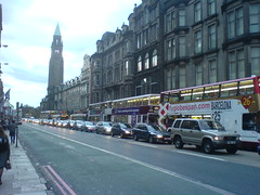 Edinbugh's traffic calming in full action with this huge queue!
