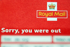 Royal Mail - Sorry you were out card