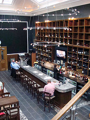 Interior of Edinburgh's Le Di-Vin wine bar