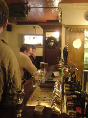 The bar at Berts Bar, Stockbridge. Edinburgh