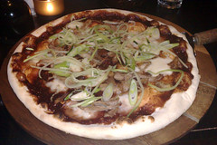 Peking pizza at Edinburgh's Gusto on George St