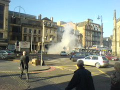 Smoke from number 30 Lothian Bus on Princes St, Edinburgh (2)