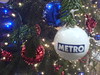 Baubles on the Metro sponsored Christmas Tree at Edinburgh Waverley station 2005