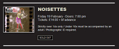 Promo image for the Noisettes at the HMV Picture House