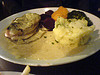 Chargilled chicken breast stuffed with haggis at The Sizzling Scot, Edinburgh