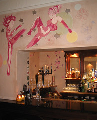Back room bar in the Dragonfly bar, Edinburgh