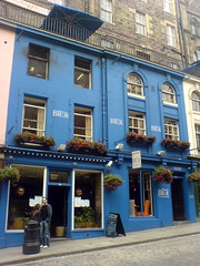 Exterior of Maison Bleue in Edinburgh's Victoria St