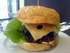 The MOS burger at Wannaburger on Edinburgh's Royal Mile