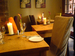 Ground floor dining Room at Edinburgh's Maison Bleue